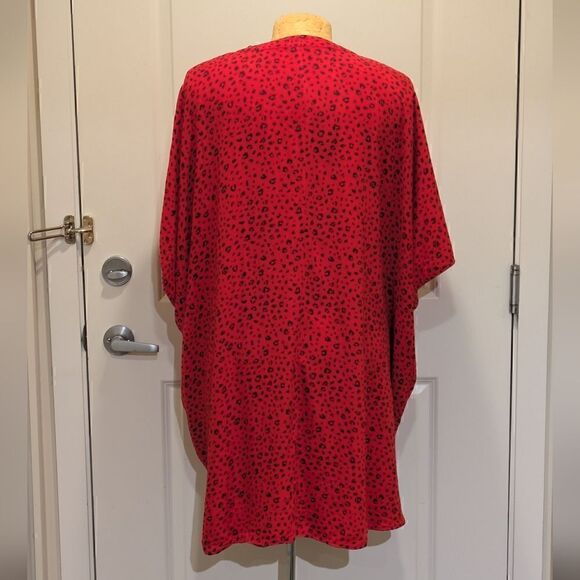 Sunday Best Red Leopard Print Cardigan - Picture 4 of 8